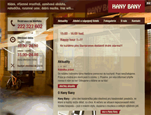 Tablet Screenshot of hanybany.cz